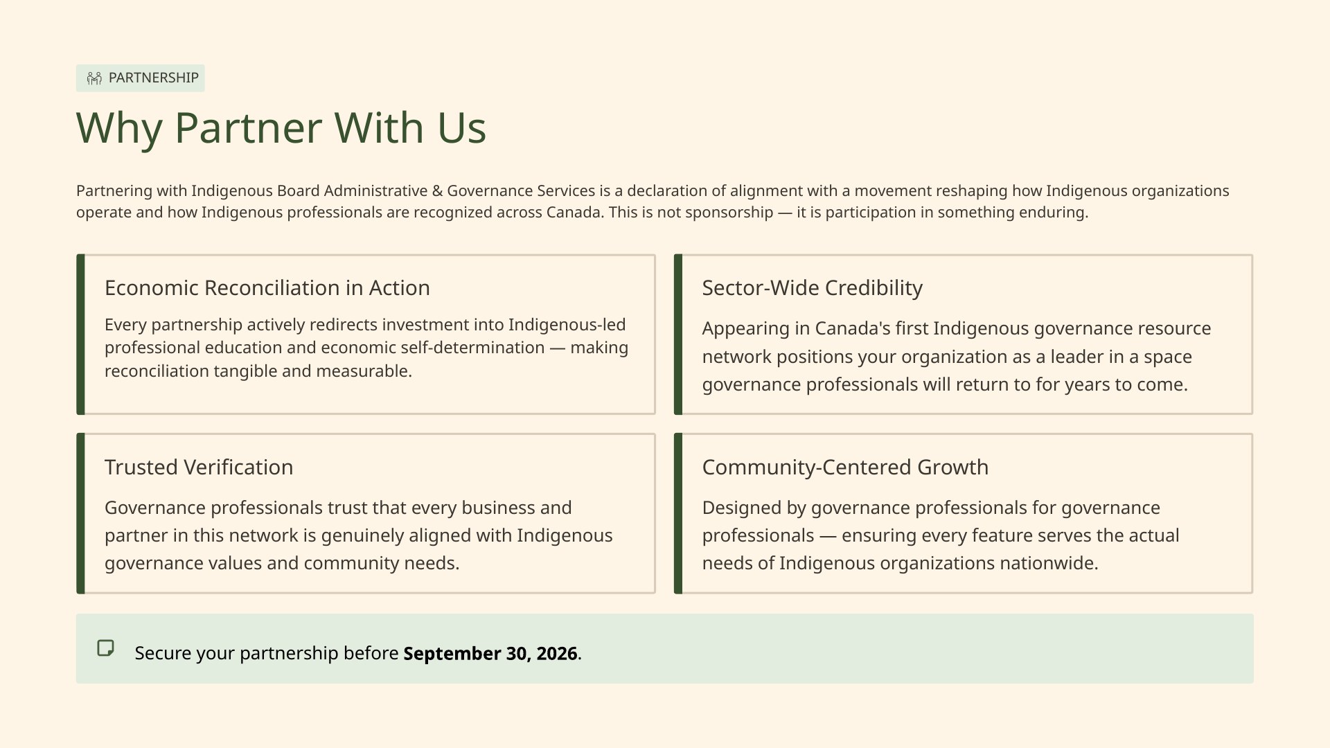 Partnership: why partner with us.
